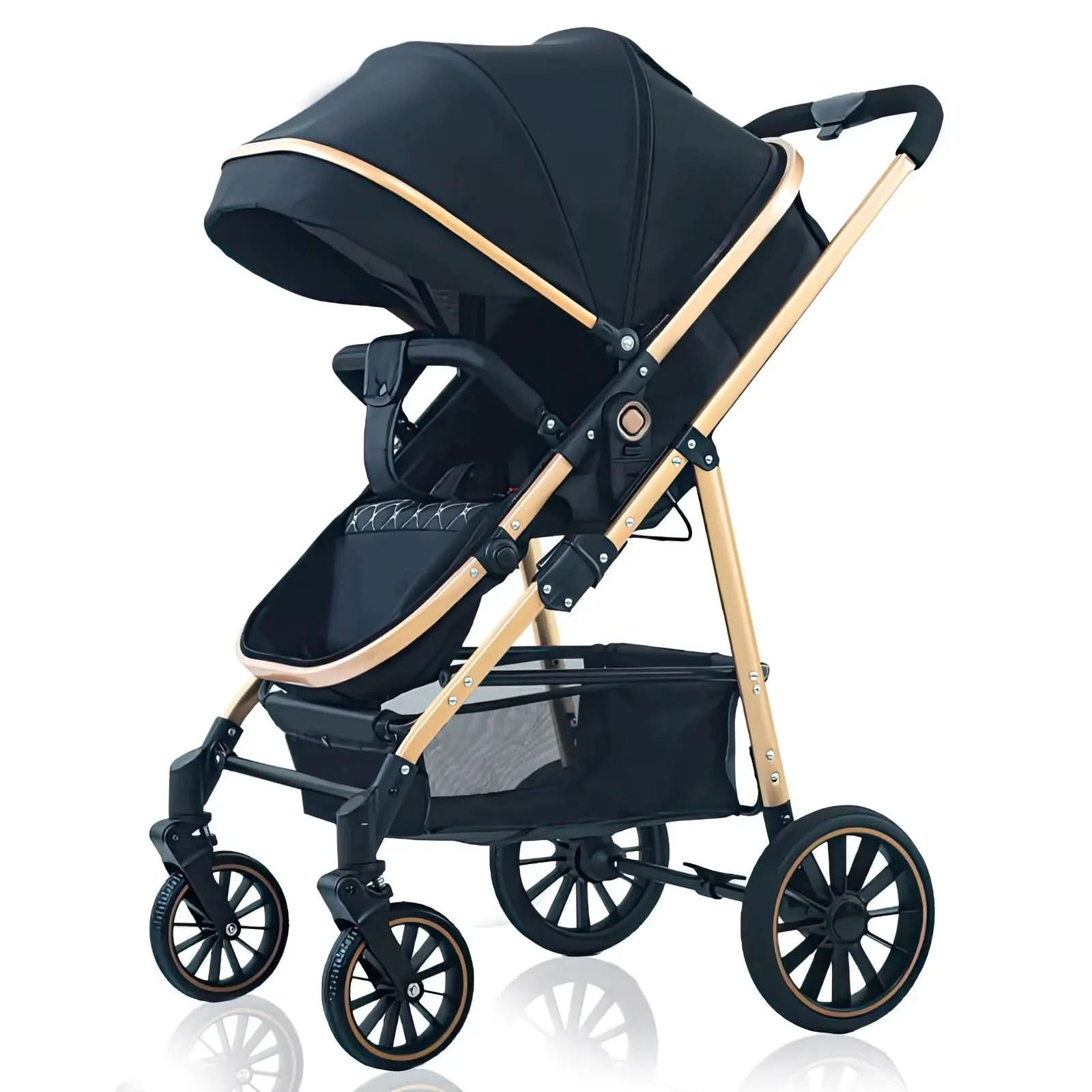 Baby Stroller 3 in 1 Easy Folding Multifunctional Stroller Travel Portable Baby Carriage Safety Seat EU Standard Fast Delivery Movebaby