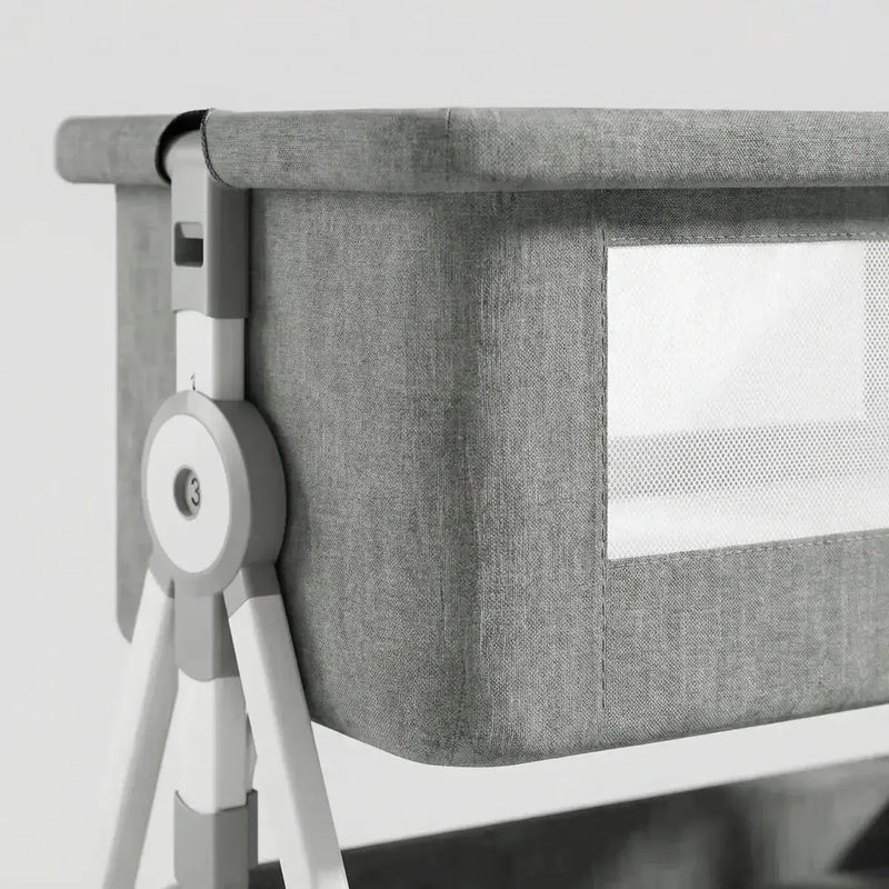 Luxe Baby Wieg – Verstelbaar & Comfortabel | Geschikt voor 0-36 Maanden | Aluminium Frame & Zachte Bekleding Movebaby