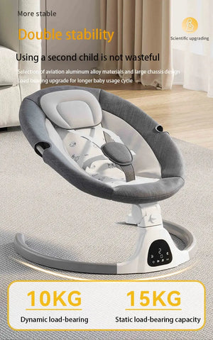 Movebaby™ Elektrische Baby Schommelstoel – Met Afstandsbediening en Muziekfunctie – Tot 15KG Movebaby