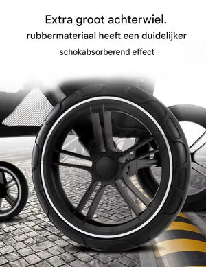 Movebaby™ Luxe 3-in-1 Kinderwagen – Compleet met Accessoires | Verstelbaar, Inklapbaar & Geschikt vanaf Geboorte Movebaby
