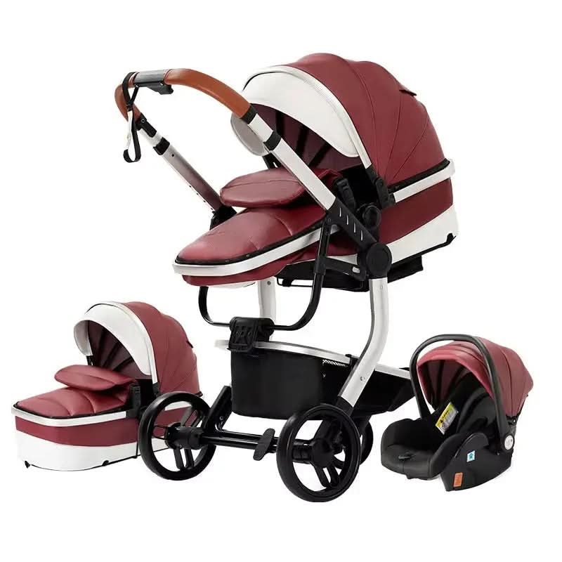 Movebaby™ 518 Kinderwagen 3-in-1 | Lichtgewicht Vierwielige Kinderwagen voor Pasgeborenen Movebaby