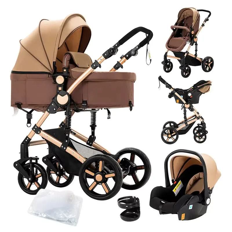 Movebaby™ 588 Kinderwagen 3-in-1 | Lichtgewicht Vierwielige Kinderwagen Movebaby