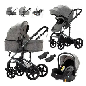 Movebaby™ 588 Kinderwagen 3-in-1 | Lichtgewicht Vierwielige Kinderwagen Movebaby