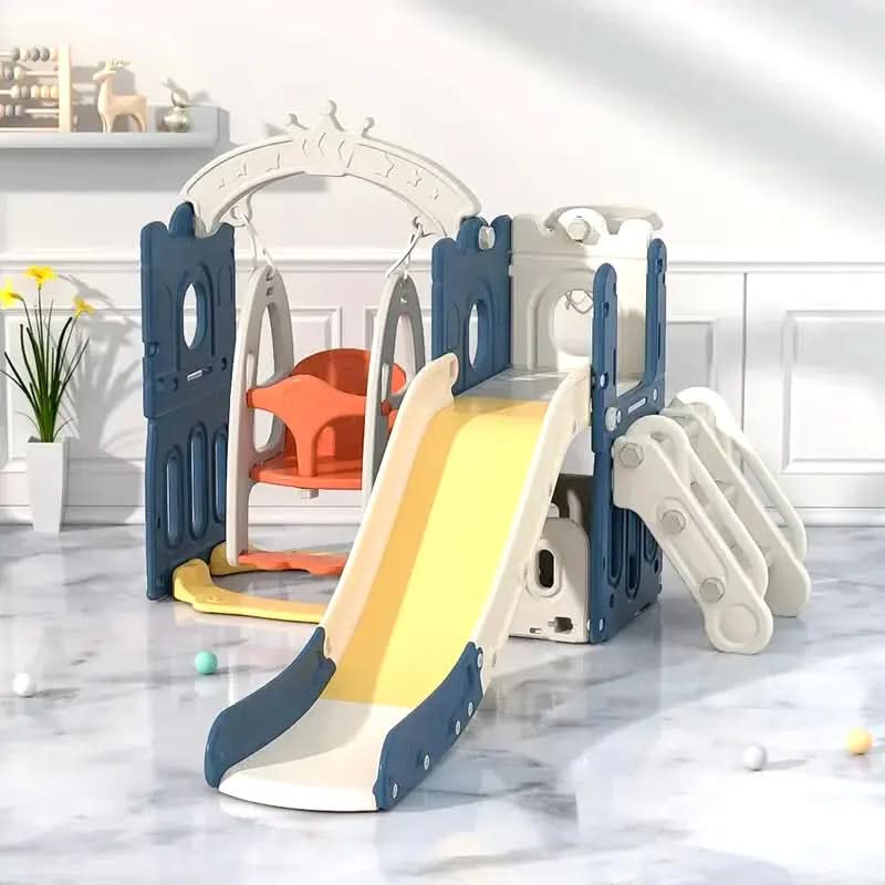 Movebaby™ Glij- & Klimspeelgoed | Binnen & Buiten Babyglijbaan met Schommel Movebaby