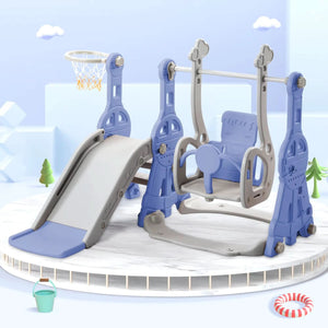 Movebaby™ Glij- & Klimspeelgoed | Binnen & Buiten Babyglijbaan met Schommel Movebaby