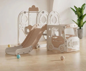 Movebaby™ Glij- & Klimspeelgoed | Binnen & Buiten Babyglijbaan met Schommel Movebaby