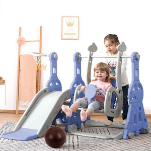 Movebaby™ Glij- & Klimspeelgoed | Binnen & Buiten Babyglijbaan met Schommel Movebaby