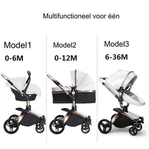 Movebaby™ HR-T Kinderwagen 3-in-1 | Vierwielige Kinderwagen voor Baby’s Movebaby