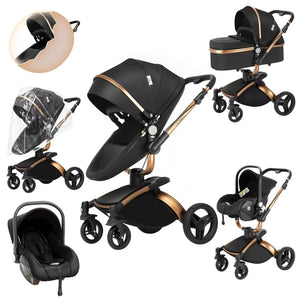 Movebaby™ HR-T Kinderwagen 3-in-1 | Vierwielige Kinderwagen voor Baby’s Movebaby