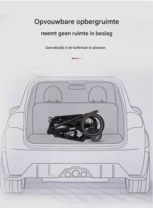 Movebaby™ Luxe 3-in-1 Kinderwagen – Compleet met Accessoires | Verstelbaar, Inklapbaar & Geschikt vanaf Geboorte Movebaby