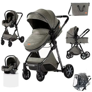 Movebaby™ V9 Kinderwagen 3-in-1 | Lichtgewicht Vierwielige Kinderwagen voor Pasgeborenen Movebaby