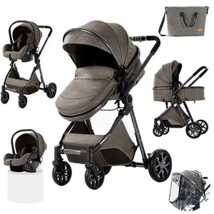 Movebaby™ V9 Kinderwagen 3-in-1 | Lichtgewicht Vierwielige Kinderwagen voor Pasgeborenen Movebaby