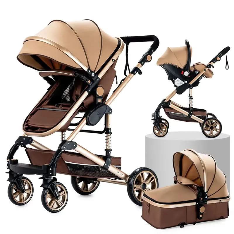 Movebaby™ Xr Luxe Kinderwagen 3-in-1 | Draagbaar en Opvouwbaar met Aluminium Frame Movebaby