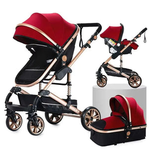 Movebaby™ Xr Luxe Kinderwagen 3-in-1 | Draagbaar en Opvouwbaar met Aluminium Frame Movebaby