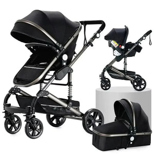 Movebaby™ Xr Luxe Kinderwagen 3-in-1 | Draagbaar en Opvouwbaar met Aluminium Frame Movebaby