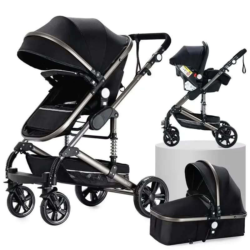 Movebaby™ Xr Luxe 3-in-1 Stroller Portable and Foldable with Aluminu