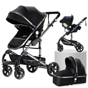 Movebaby™ Xr Luxe Kinderwagen 3-in-1 | Draagbaar en Opvouwbaar met Aluminium Frame Movebaby