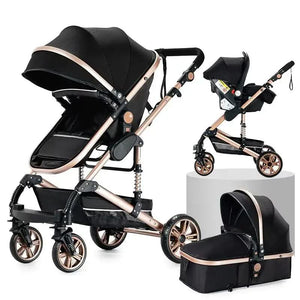 Movebaby™ Xr Luxe Kinderwagen 3-in-1 | Draagbaar en Opvouwbaar met Aluminium Frame Movebaby