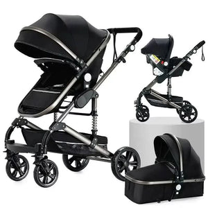 Movebaby™ Xr Luxe Kinderwagen 3-in-1 | Draagbaar en Opvouwbaar met Aluminium Frame Movebaby