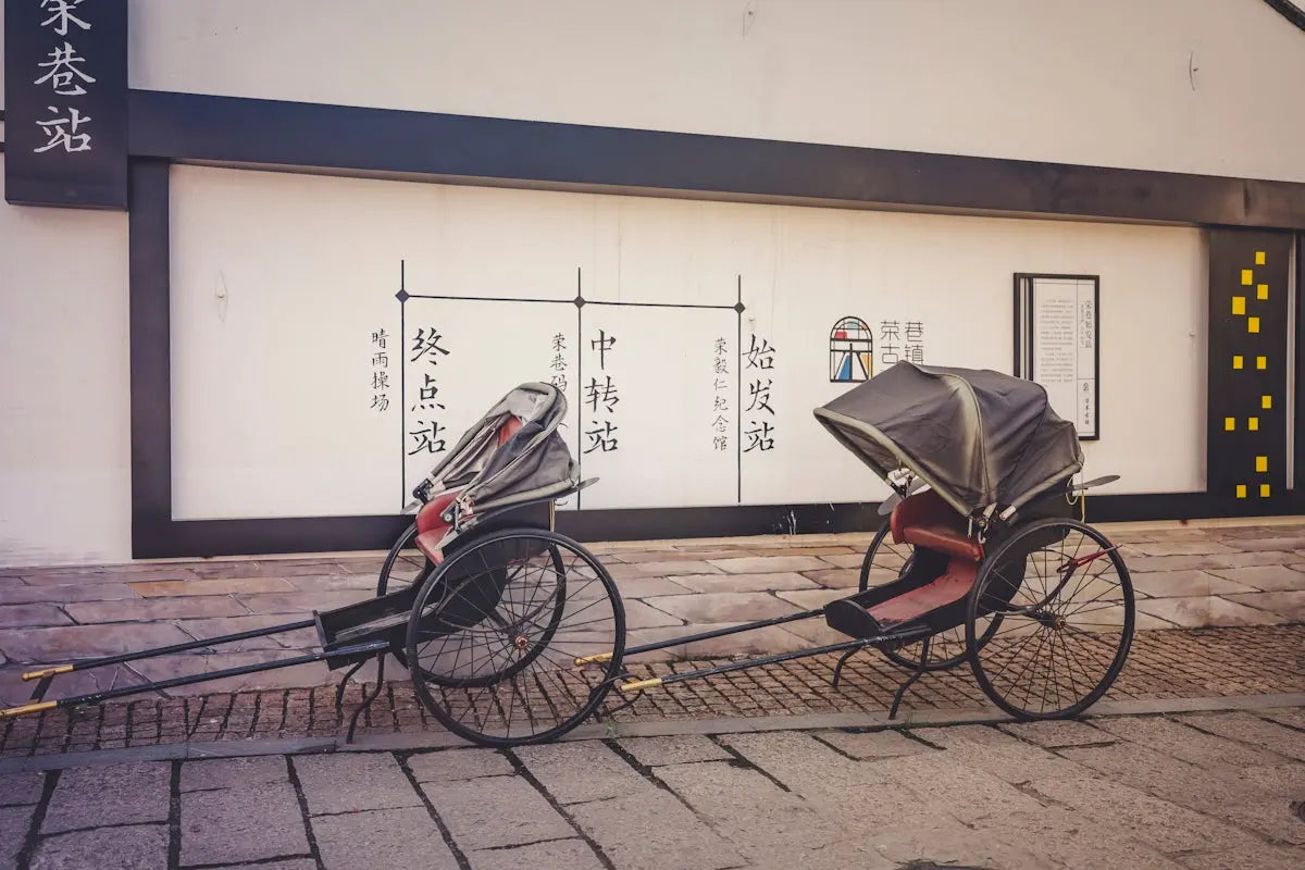 black and red wheelchair on brown wooden floor