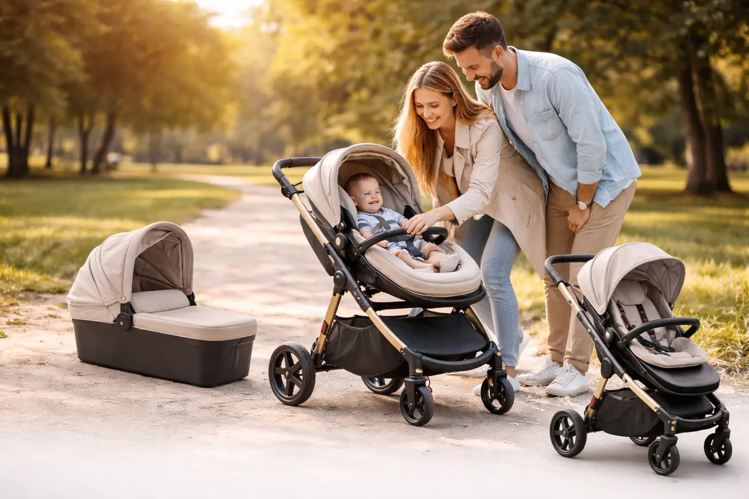 Wanneer van reiswieg naar zitje bij een 3-in-1 kinderwagen Movebaby