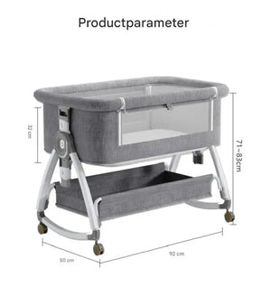 Movebaby™ Luxe Baby Wieg – Verstelbaar & Comfortabel | Geschikt voor 0-36 Maanden | Aluminium Frame & Zachte Bekleding Movebaby