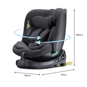 Movebaby™ 360° Draaibare Autostoel met ISOFIX – ECE R129 – 0-36KG (0-12 Jaar)