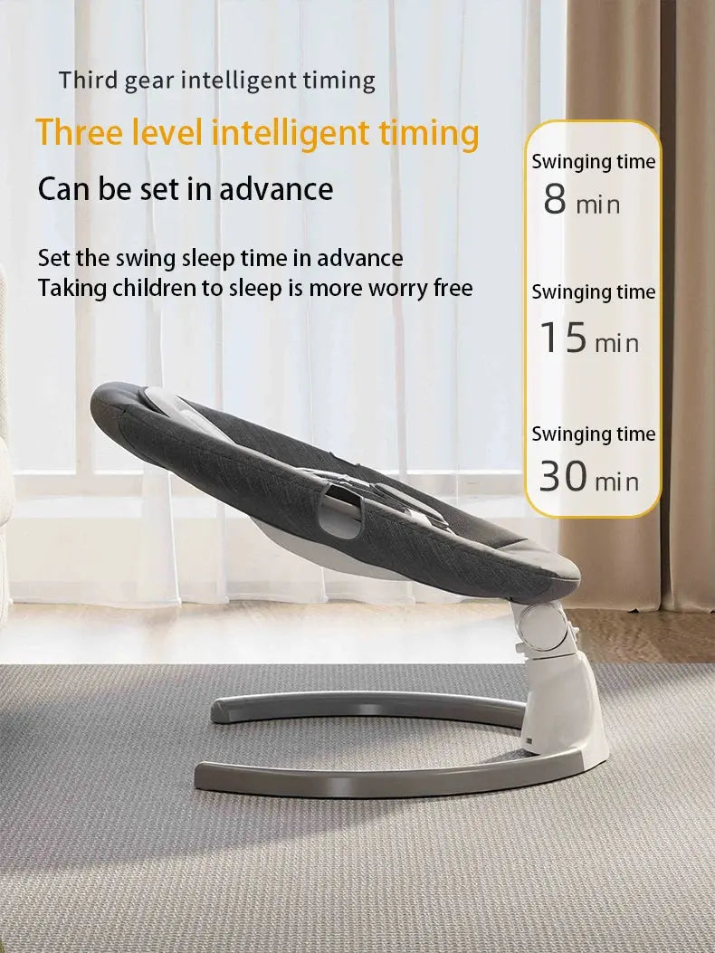 Movebaby™ Elektrische Baby Schommelstoel – Met Afstandsbediening en Muziekfunctie – Tot 15KG Movebaby