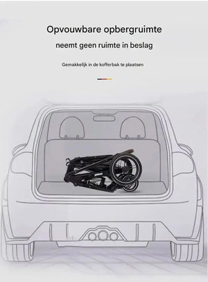 Movebaby™ Luxe 3-in-1 Kinderwagen – Compleet met Accessoires | Verstelbaar, Inklapbaar &amp; Geschikt vanaf Geboorte Movebaby