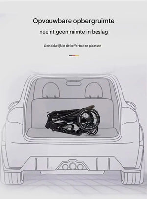 Movebaby™ Luxe 3-in-1 Kinderwagen – Compleet met Accessoires | Verstelbaar, Inklapbaar &amp; Geschikt vanaf Geboorte Movebaby