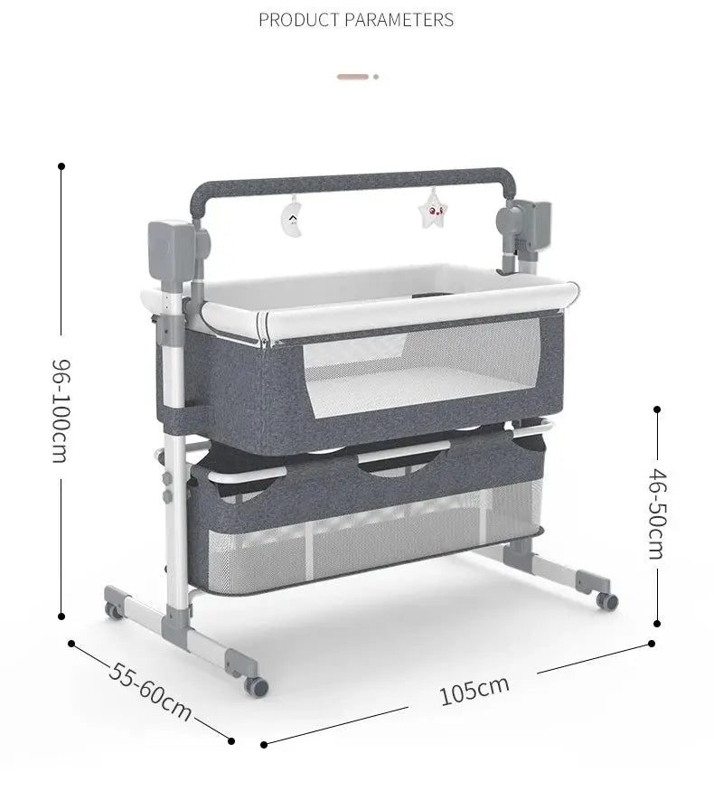 Movebaby™ Schommelbed met Klamboe | Wieg & Speelbed voor Pasgeborenen Movebaby