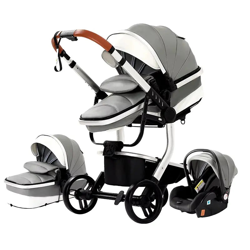 Movebaby™ 518 Kinderwagen 3-in-1 | Lichtgewicht Vierwielige Kinderwagen voor Pasgeborenen Movebaby
