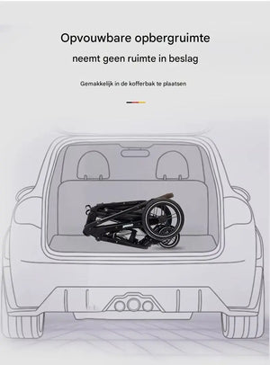 Movebaby™ Luxe 3-in-1 Kinderwagen – Compleet met Accessoires | Verstelbaar, Inklapbaar &amp; Geschikt vanaf Geboorte Movebaby